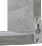 vidaXL - Hoekwandschap - 40x40x50 - cm - bewerkt - hout - grijs - sonoma - eikenkleur