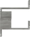 vidaXL - Hoekwandschap - 40x40x50 - cm - bewerkt - hout - grijs - sonoma - eikenkleur
