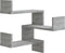 vidaXL - Hoekwandschap - 40x40x50 - cm - bewerkt - hout - grijs - sonoma - eikenkleur