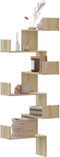 vidaXL - Hoekwandschap - 45x45x147 - cm - bewerkt - hout - sonoma - eikenkleurig