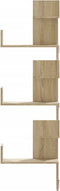 vidaXL - Hoekwandschap - 45x45x147 - cm - bewerkt - hout - sonoma - eikenkleurig