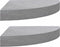 vidaXL - Hoekwandschappen - 2 - st - 25x25x3,8 - cm - MDF - betongrijs