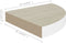 vidaXL - Hoekwandschappen - 2 - st - 25x25x3,8 - cm - MDF - eikenkleurig - en - wit