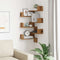vidaXL - Hoekwandschappen - 2 - st - 40x40x49,5 - cm - bewerkt - hout - oud - houtkleur