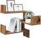 vidaXL - Hoekwandschappen - 2 - st - 40x40x49,5 - cm - bewerkt - hout - oud - houtkleur
