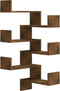 vidaXL - Hoekwandschappen - 2 - st - 40x40x50 - cm - bewerkt - hout - sonoma - eiken