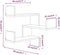 vidaXL - Hoekwandschappen - 2 - st - 40x40x50 - cm - bewerkt - hout - sonoma - eiken