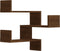 vidaXL - Hoekwandschappen - 2 - st - 40x40x50 - cm - bewerkt - hout - bruin - eikenkleur
