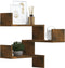 vidaXL - Hoekwandschappen - 2 - st - 40x40x50 - cm - bewerkt - hout - sonoma - eiken