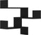 vidaXL - Hoekwandschappen - 2 - st - 40x40x50 - cm - bewerkt - hout - zwart
