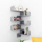 vidaXL - Hoekwandschappen - 2 - st - 40x40x50 - cm - bewerkt - hout - betongrijs