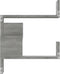 vidaXL - Hoekwandschappen - 2 - st - 40x40x50 - cm - bewerkt - hout - grijs - sonoma