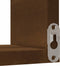 vidaXL - Hoekwandschappen - 2 - st - 40x40x50 - cm - bewerkt - hout - bruin - eikenkleur