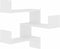 vidaXL - Hoekwandschappen - 2 - st - 40x40x50 - cm - bewerkt - hout - wit