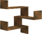 vidaXL - Hoekwandschappen - 2 - st - 40x40x50 - cm - bewerkt - hout - sonoma - eiken