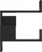 vidaXL - Hoekwandschappen - 2 - st - 40x40x50 - cm - bewerkt - hout - zwart