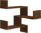 vidaXL - Hoekwandschappen - 2 - st - 40x40x50 - cm - bewerkt - hout - bruin - eikenkleur