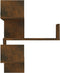 vidaXL - Hoekwandschappen - 2 - st - 40x40x50 - cm - bewerkt - hout - sonoma - eiken