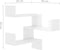 vidaXL - Hoekwandschappen - 2 - st - 40x40x50 - cm - spaanplaat - hoogglans - wit
