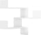 vidaXL - Hoekwandschappen - 2 - st - 40x40x50 - cm - spaanplaat - hoogglans - wit