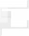 vidaXL - Hoekwandschappen - 2 - st - 40x40x50 - cm - spaanplaat - hoogglans - wit