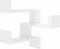 vidaXL - Hoekwandschappen - 2 - st - 40x40x50 - cm - spaanplaat - hoogglans - wit