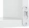 vidaXL - Hoekwandschappen - 2 - st - 40x40x50 - cm - spaanplaat - hoogglans - wit