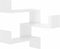 vidaXL - Hoekwandschappen - 2 - st - 40x40x50 - cm - spaanplaat - hoogglans - wit