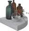 vidaXL - Hoekwandschappen - 4 - st - 25x25x3,8 - cm - MDF - betongrijs