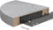 vidaXL - Hoekwandschappen - 4 - st - 25x25x3,8 - cm - MDF - betongrijs