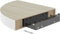 vidaXL - Hoekwandschappen - 4 - st - 25x25x3,8 - cm - MDF - eikenkleurig - en - wit