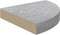 vidaXL - Hoekwandschappen - 4 - st - 35x35x3,8 - cm - MDF - betongrijs