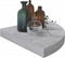 vidaXL - Hoekwandschappen - 4 - st - 35x35x3,8 - cm - MDF - betongrijs
