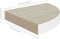 vidaXL - Hoekwandschappen - 4 - st - 35x35x3,8 - cm - MDF - eikenkleurig - en - wit