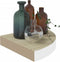 vidaXL - Hoekwandschappen - 4 - st - 35x35x3,8 - cm - MDF - eikenkleurig - en - wit