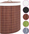 vidaXL - Hoekwasmand - 60 - L - bamboe - bruin