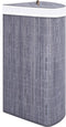vidaXL - Hoekwasmand - 60 - L - bamboe - grijs
