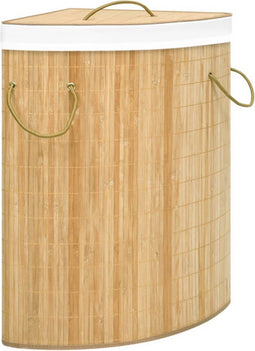 vidaXL - Hoekwasmand - 60 - L - bamboe