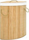 vidaXL - Hoekwasmand - 60 - L - bamboe