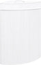 vidaXL - Hoekwasmand - 60 - L - bamboe - wit