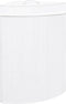vidaXL - Hoekwasmand - 60 - L - bamboe - wit