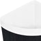vidaXL - Hoekwasmand - 60 - L - bamboe - zwart