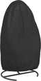 vidaXL - Hoes - voor - hangende - ei-stoel - Ø - 190x108 - cm - 420D - oxford - stof - zwart