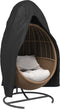 vidaXL - Hoes - voor - hangende - ei-stoel - Ø - 190x108 - cm - 420D - oxford - stof - zwart
