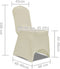 vidaXL - Hoes - voor - stoelen - 50 - stuks - (creme)