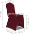 vidaXL - Hoes - voor - stoelen - 50 - stuks - (wijnrood)
