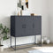 vidaXL - Hoge - kast - 100,5x39x107 - cm - staal - antracietkleurig