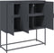 vidaXL - Hoge - kast - 100,5x39x107 - cm - staal - antracietkleurig