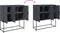 vidaXL - Hoge - kast - 100,5x39x107 - cm - staal - antracietkleurig