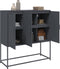 vidaXL - Hoge - kast - 100,5x39x107 - cm - staal - antracietkleurig